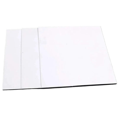 Thin White PVC Board Shim Square Backing Plate Sheet 0.2mm 0.4mm 0.8mm 1mm Pack Of 10 Durable Plastic Pad for spacers