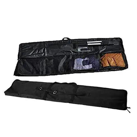 Open House Feather Flag Banner Kit With 15 Ft Pole System packed in travel bag, showcasing portability for real estate agents.