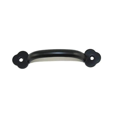 4 Inch Zinc Alloy Refined Antique Pull Handle For Wardrobe Cupboard And Drawer Furniture In Black Finish, 3.2 Inch Hole To Hole Distance, Pack Of 10 Handles With Screws, Durable Powder Coated Metal