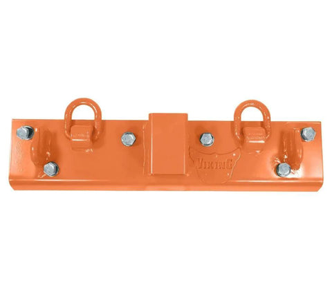 Orange Tractor Bucket Grab Hooks Bolt On Plate With D Ring And Grab Hooks For 2 Inch Hitch Receiver Compatible With Deere 1025R