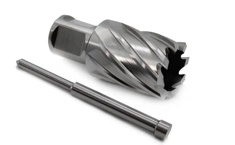 1-1/16 Inch Annular Cutter For Magnetic Drill Press, The Go-To Tool With 1 Inch Cutting Depth And 3/4 Inch Weldon Shank, 2 Flats, Pilot Pin