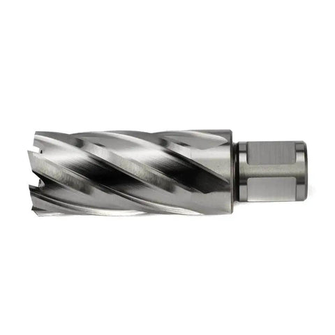 Annular Cutter For Magnetic Drill Press 1-1/16 Inch Diameter With 2 Inch Cutting Depth 3/4 Inch Weldon Shank Two Flats And Pilot Pin Drills Holes Up To Ten Times Faster Than Standard Bits OSCARBIDE