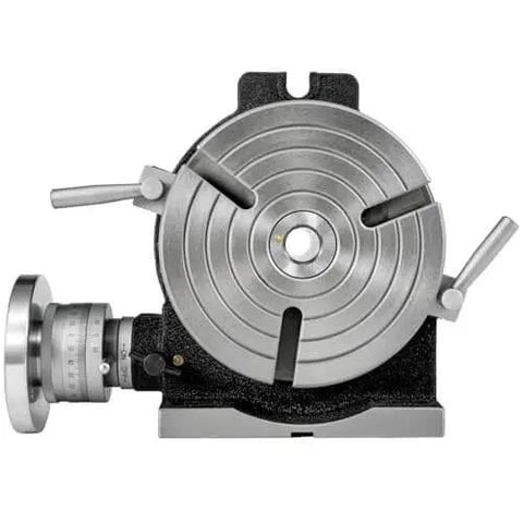 8 Inch Horizontal and Vertical Rotary Table for Milling Machines with 3 Slots MT 3 Compatible, showing round table surface