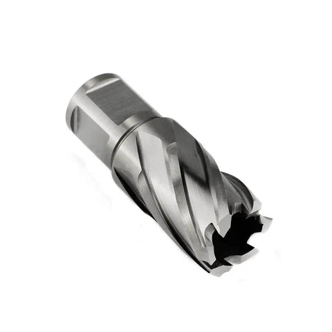Seven Eighths Inch Annular Cutter for Magnetic Drill Press with One Inch Cutting Depth and Three Quarter Inch Weldon Shank with Two Flats Pilot Pin