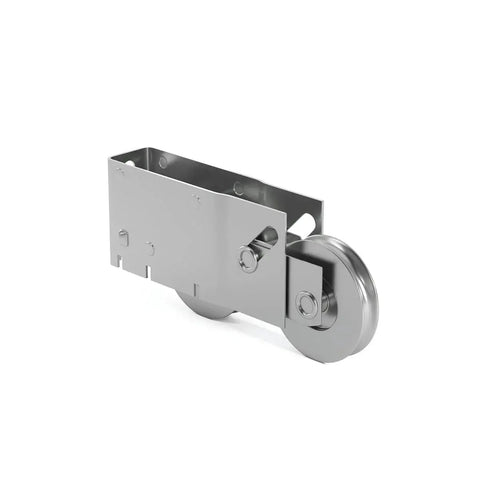 Side view of Patio Door Roller Tandem With One And A Half Inch Stainless Steel Wheels For Smooth Sliding Replacement Easy Install
