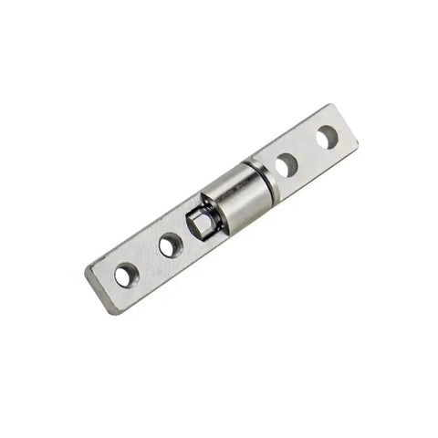 Constant Torque Position Control Hinge 10x57mm Concealed Damping Rotary Shaft Gate Hinge Silver Finish