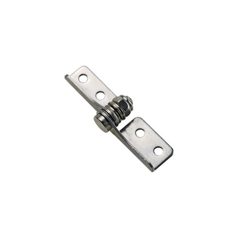 Front view of Amazon stainless steel damping hinge with adjustable torque 0.4 N·m and two mounting plates