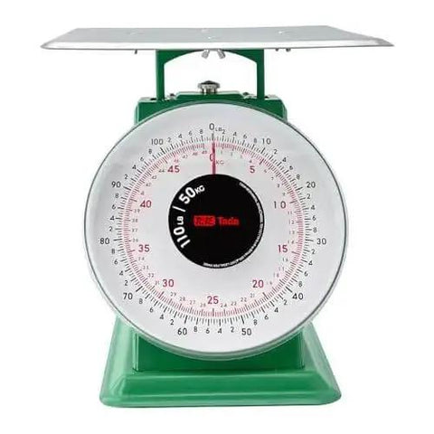 Beefy Heavy Duty Mechanical Kitchen Scale With Stainless Steel Platform And 110-Lbs Capacity Portion Control Dial Scale