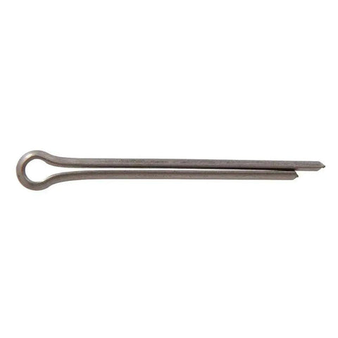 Stainless Steel Cotter Pin One Eighth Inch By Two Inch Heavy Duty Fastener For Secure Mechanical Assembly Easy To Install With Pliers.