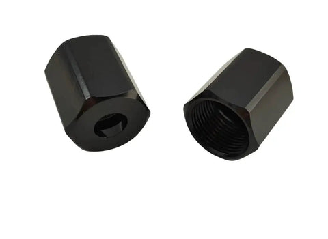 Replacement Cut-Out Tool Collet Nut 2 Pack Fits Models 48-68-0060 2627-20 48-66-0320 48-66-0325 Black Height 0.748 Inches