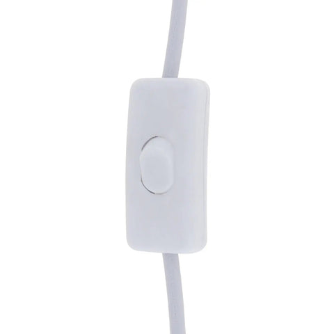 Close-up of switch on Three Pin T5 T8 LED Wire Connector Power Cord Six Foot Extension Cable With On Off Switch US Molded Plug