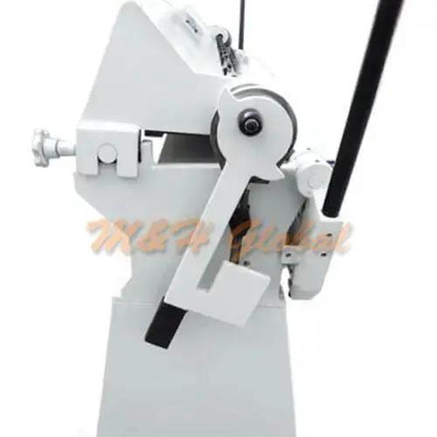 Side view of 6 Foot Pan And Box Brake Bender For 12 Gauge Metal Working, Bends From 0 To 135 Degrees, showing lever mechanism.