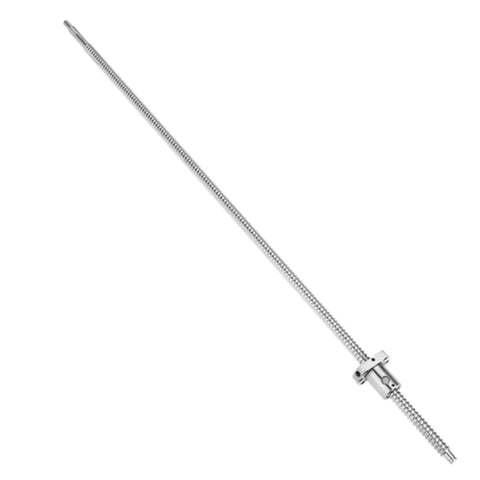 Beefy 700mm SFU1204 rolling ball screw with ball nut anti backlash septum tool for heavy machinery and robotics