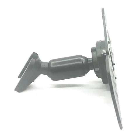 Side view of Rear View Mirror Metal Back Plate Panel With 13.5 By 6 Cm Screw Spacing, Dash Cam Mount Arm for Car DVR, Black Finish