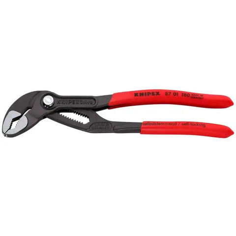 Cobra Water Pump Pliers 7 And A Quarter Inch Beefy Self Locking Pliers With Teeth Grip 18 Adjustment Positions Pinch Guard