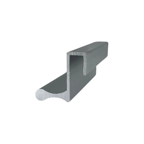 Satin Anodized Aluminum 3 Inch Door Pull With 7/16 Inch Lip For Sliding Glass And Panel Doors D643A side view
