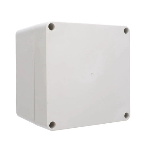 IP65 Waterproof ABS Plastic Enclosure For Electronics, Outdoor Junction Box 120x120x90mm, erosion-resistant front view