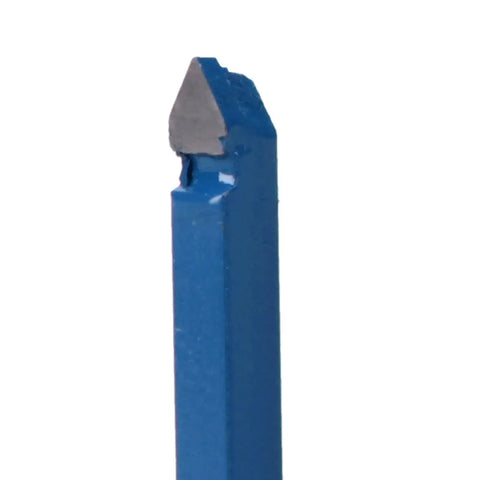 Close-up view of a single cutting tool from the 10 Pack Quarter Inch Metal Lathe Cutting Tools With Carbide Tips C6 Bits For Turning Boring and Chamfering.