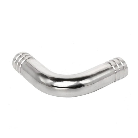 Yoebor stainless steel 304 sanitary hose barb 90-degree elbow fitting, 1 in barbed x 1 in barbed, 1 pc