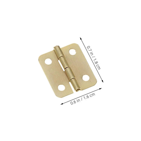 Miniature Iron Cabinet Hinges Set With 40 Pieces 270 Degree Round Corner Hinges For Jewelry Boxes And Wood Cases