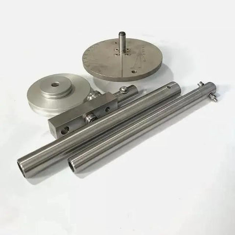 Pro Grade One Quarter Inch And Three Eighth Inch High Pressure Tube Bending Tool Kit For Waterjet Systems Including HP Pipe Bending Tool And Waterjet Intensifier Pump Spare Parts, showing metal components