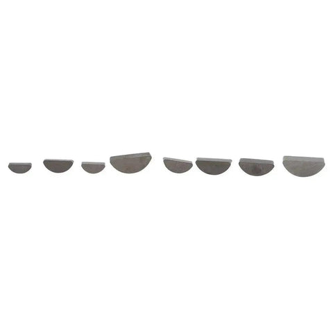 80Pcs Woodruff Key Set Stainless Steel Half Moon Keys For Gear Shafts Flywheels Pulleys And Cranks Assorted Sizes