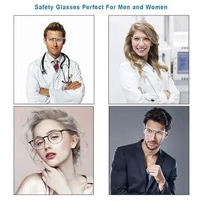Anti Fog Protective Safety Glasses With Side Shields For Women Nurses worn by healthcare professionals.
