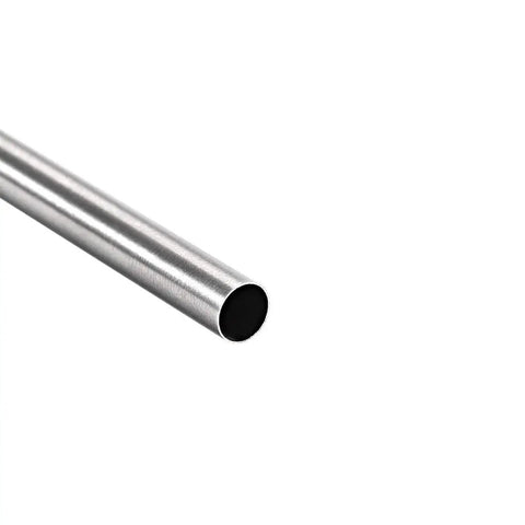 Premium 304 Stainless Steel Round Tubing Set 6mm OD 0.2mm wall 250mm length seamless pipe tube, close-up view