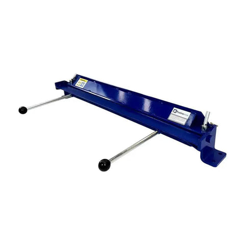 36 Inch Sheet Metal Brake Bender Tool For 20 Gauge Steel And 14 Gauge Aluminum with dual handle and blue reinforced steel frame