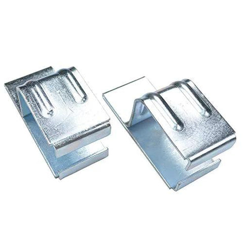 Galvanized steel clamps for Beefy 16 Ft Exterior Box Track Barn Door Hardware Kit For Outdoor Use Heavy Duty Wall Mount Rail System