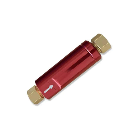 IMOOA red 10-pound drum brake residual pressure check valve with brass end fittings