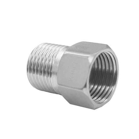 Stainless steel 1/2-in female to 1/2-in male check valve, one-way backflow preventer