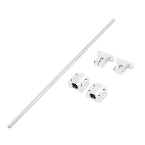 8mm By 400mm CNC Linear Rail Shaft Rod And SC8UU Bearing Block Set with 21mm sliding block height, heavy duty aluminum and steel