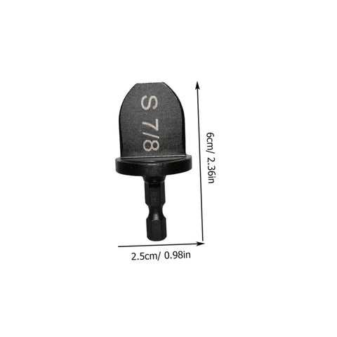 Single drill bit from 6 Piece Copper Tube Expander Set For Air Conditioner Swaging And Bearing Maintenance Tools Handy Portable Lightweight Drill Bit Swager For Easy Copper Pipe Expansion And Repair, showing dimensions of 6cm by 2.5cm.