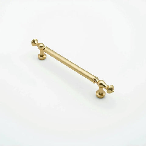 10 Pack Brushed Gold Cabinet Pulls With 5 Inch Center To Center 128mm Hole Spacing Brushed Brass Drawer Handles Solid Zinc Alloy