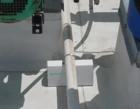 36 Inch PVC Rooftop Pipe Support Stand For Conduit Gas Lines HVAC Units Condensate Piping And Roof Installations Cut To Length Heavy Duty PVC Block