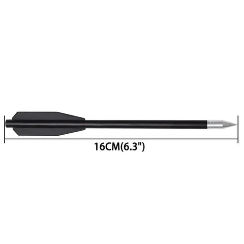 Crossbow Bolts Six Point Three Inch 36 Pack Black Plastic Shaft Arrows With Aluminum Point Tip For Small Crossbows Practice Bolts