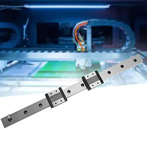 High Precision Miniature Linear Guide Rail 24mm Wide With Two Sliders for automated equipment motion in CNC setup
