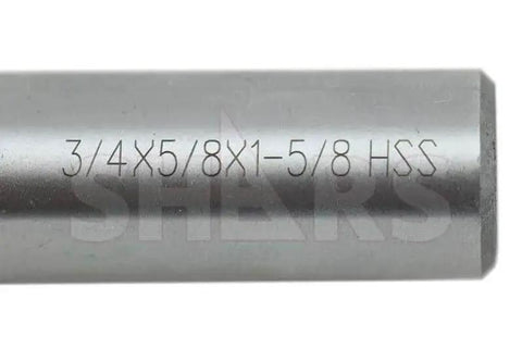 Close-up of High-Quality HSS 4-Flute Center-Cutting End Mills Set for Precision Milling with engraved size and shank specifications.