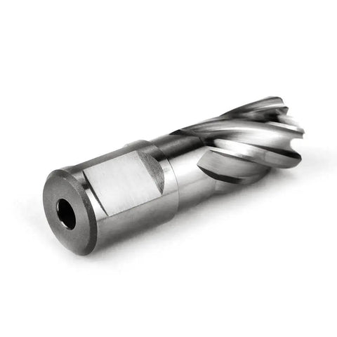 Heavy Duty Annular Cutter For Magnetic Drill Press OSCARBIDE With Pilot Pin Eleven Sixteenth Inch Cutting Diameter And One Inch Depth Of Cut Three Quarters Inch Weldon Shank Two Flats Magnetic Drill Bit For Faster Holes Go To Tool One Piece