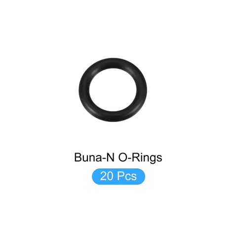 Nitrile Rubber O Rings 29 X 22 X 3.5mm 70A Black 20 Pack for faucets hoses pumps filters air lines and gas connections durable Buna N sealing gasket
