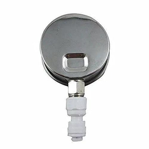 Back view of Oil Filled Stainless Steel Water Pressure Gauge With 2-1/2 Inch Dial Dual Scale 0 To 1 MPa And 0 To 150 PSI for RO Systems