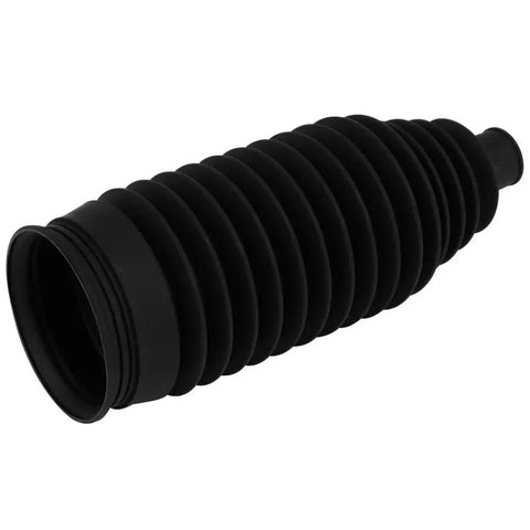 Black ribbed rubber suspension boot (accordion-style) for control arm and ball joint assemblies.