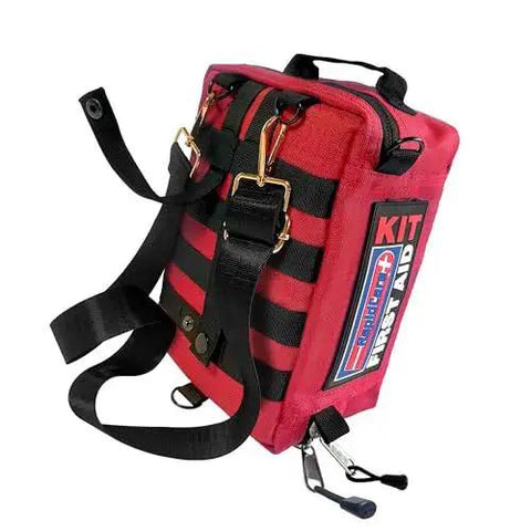 Grab-And-Go First Aid Kit With 300+ Pieces Plus Bonus 95-Piece Travel Pack For Home Office And Outdoors Color Coded And Labeled