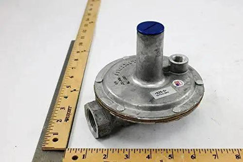 1 Inch Lever Actuated Gas Regulator for Low Pressure Lines, 10 PSIG Inlet, with measurement rulers, Maxitrol 32551 Series