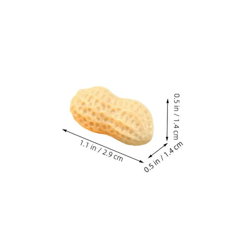Twenty Piece Miniature Resin Nut Embellishments For Dollhouse Food Props Realistic Walnuts And Nuts For DIY Crafts peanut size