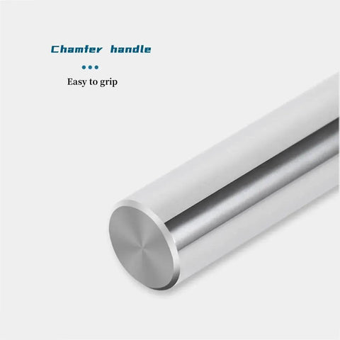 Close-up of chamfer handle of Two Pack Half Inch Carbide Square End Mills Set For Alloy And Hardened Steels AlTiN Coated Four Flute Milling Bits