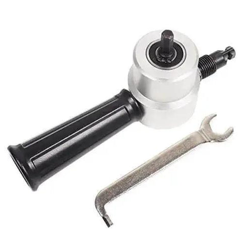 Double Head Sheet Metal Nibbler Cutter Holder Drill Attachment For Electric And Pneumatic Drills with wrench tool