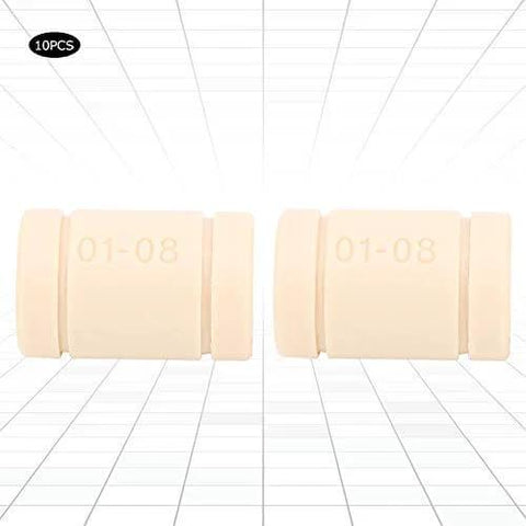 Front view of 10 Pieces LM8UU Plastic Linear Bushings For 3D Printers, Smooth Sliding Bearings For 8mm Rails, Durable RJMP Replacement Parts