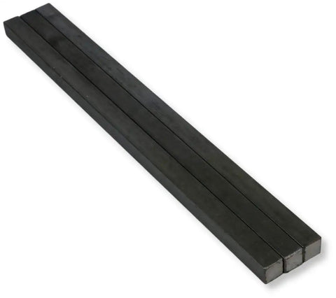 7/16 In Square Steel Key Stock Bar 12 In Cold Drawn, Oversized Pack Of 3, Industrial Grade Key Stock With Plain Finish for Industrial Use